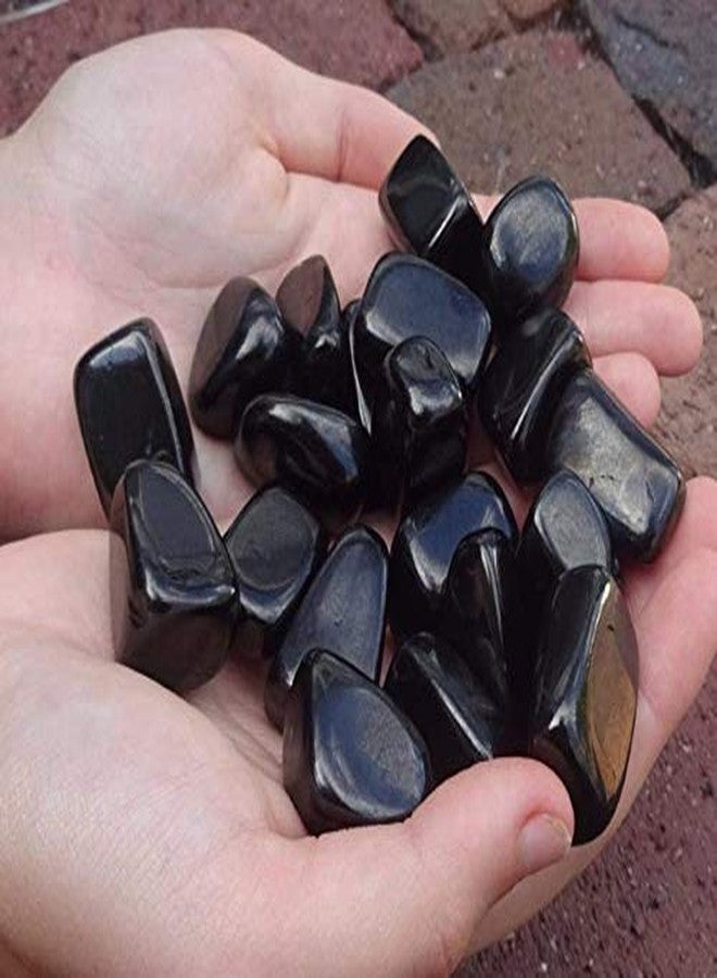 Bum Bum Bhole Polished Marble Pebbles for Garden D?cor (2.5 Kg, 15-35 mm, Black) - Image 3
